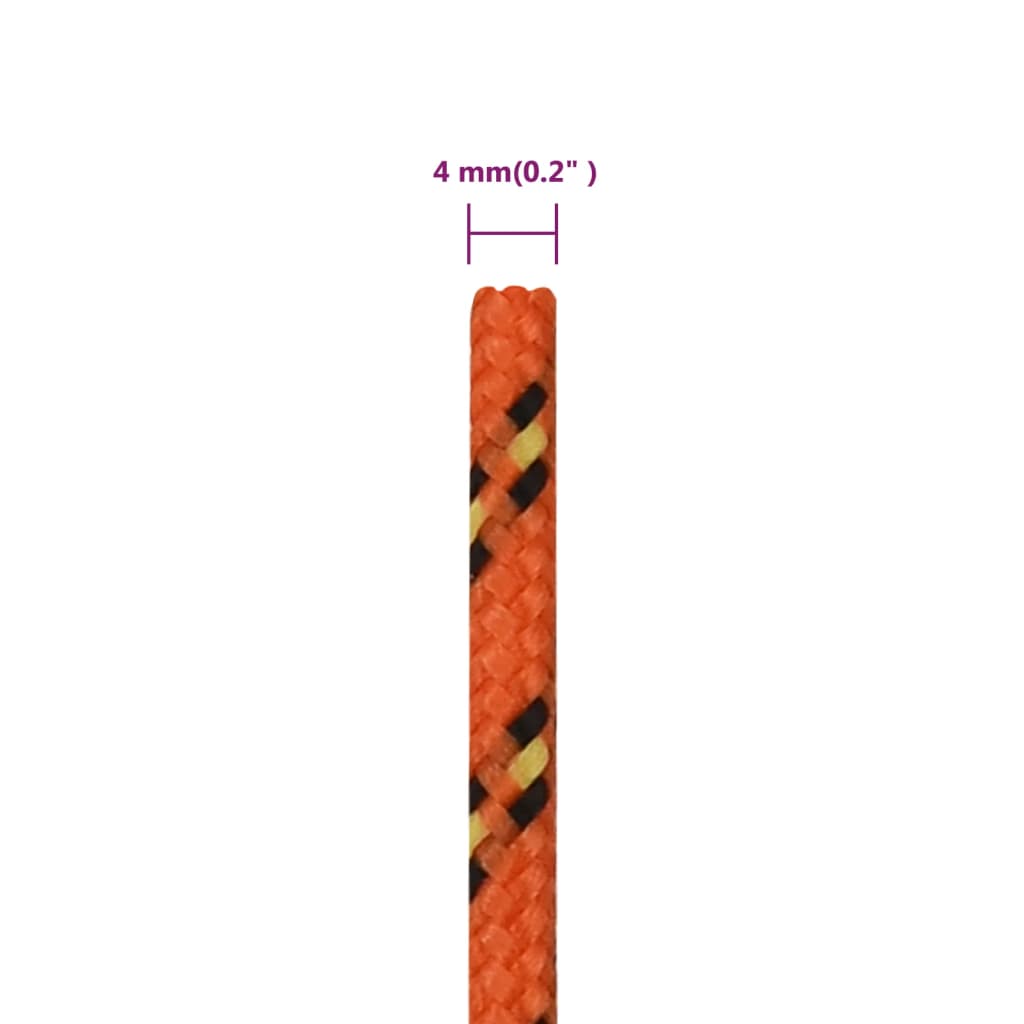 Corda per barca Arancione 4 mm 250 m in Polipropilene