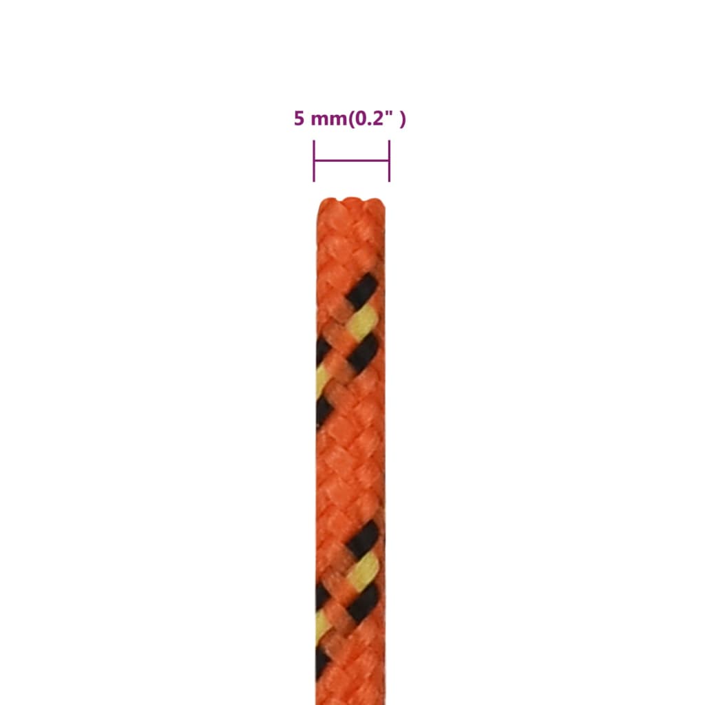 Corda per barca Arancione 5 mm 50 m in Polipropilene | homemem39