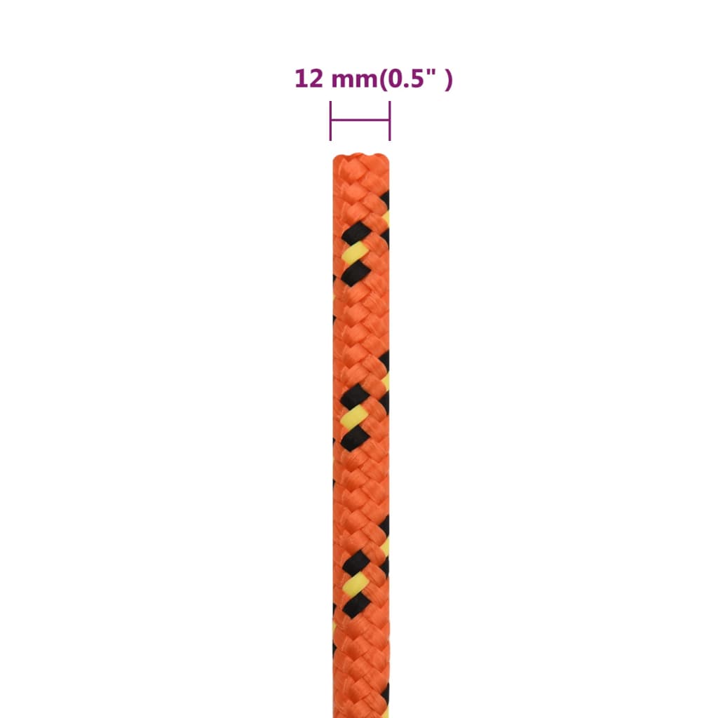 Corda per barca Arancione 12 mm 250 m in Polipropilene - homemem39