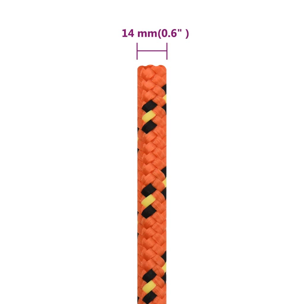 Corda per barca Arancione 14 mm 250 m in Polipropilene | homemem39