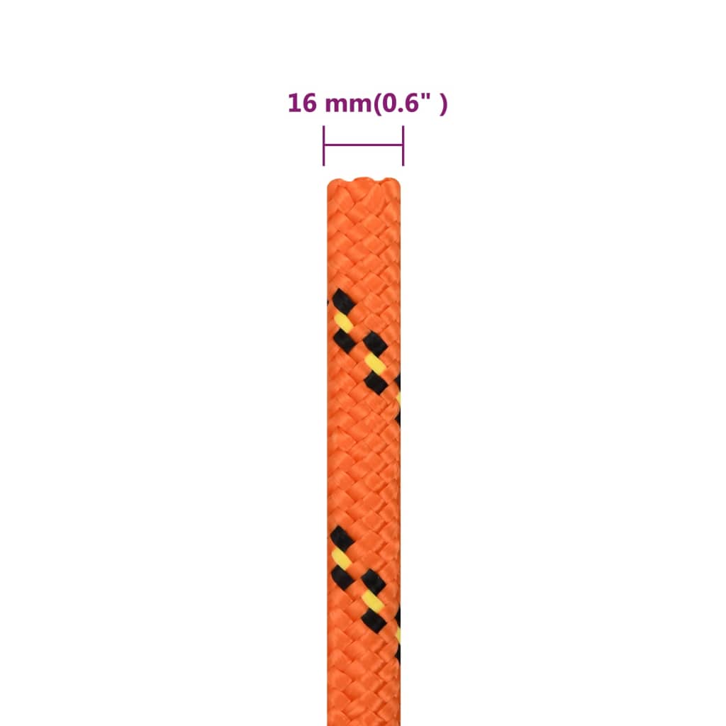 Corda per barca Arancione 16 mm 100 m in Polipropilene | homemem39
