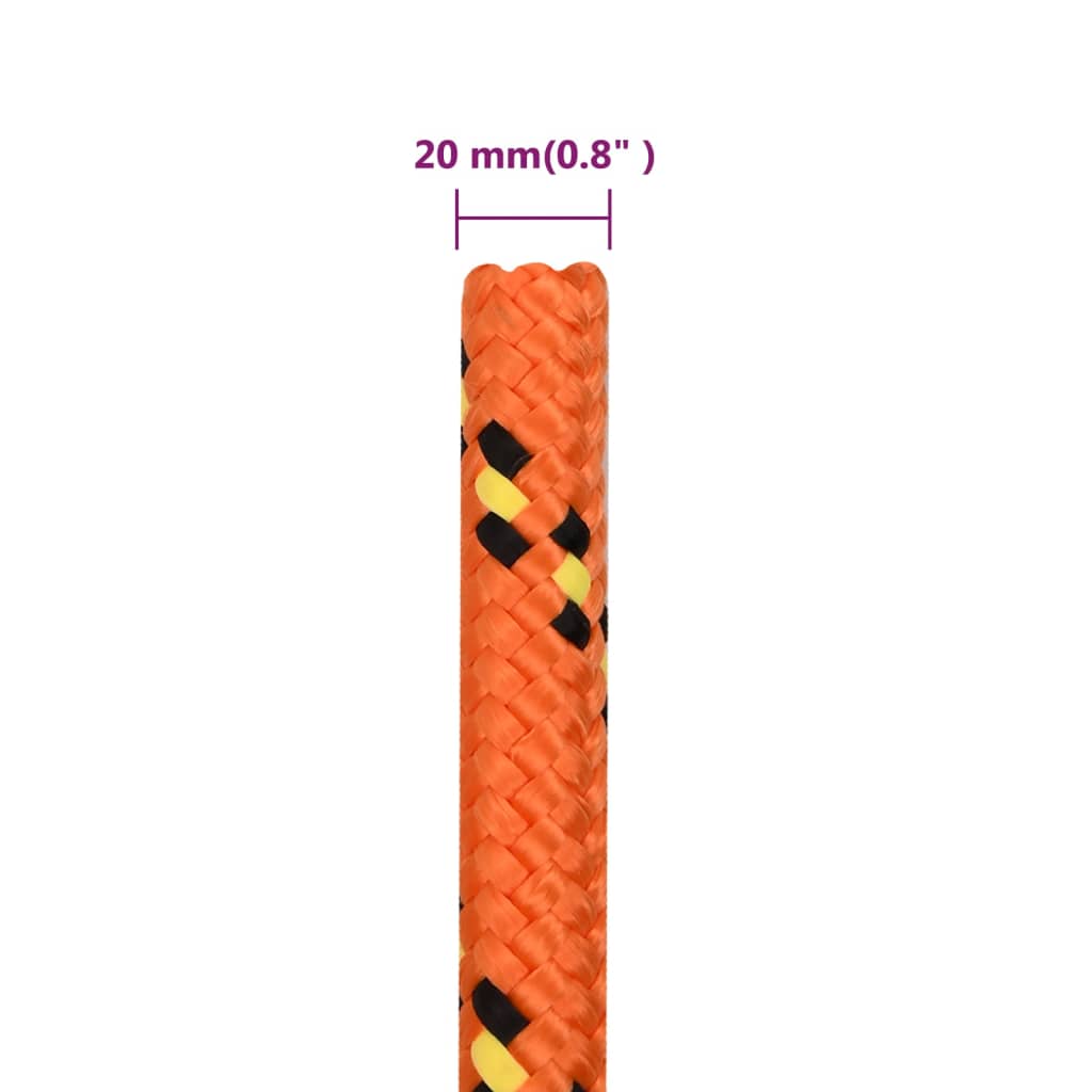 Corda per barca Arancione 20 mm 100 m in Polipropilene | homemem39