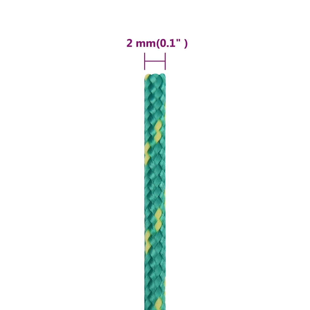 Corda per barca Verde 2 mm 250 m in Polipropilene