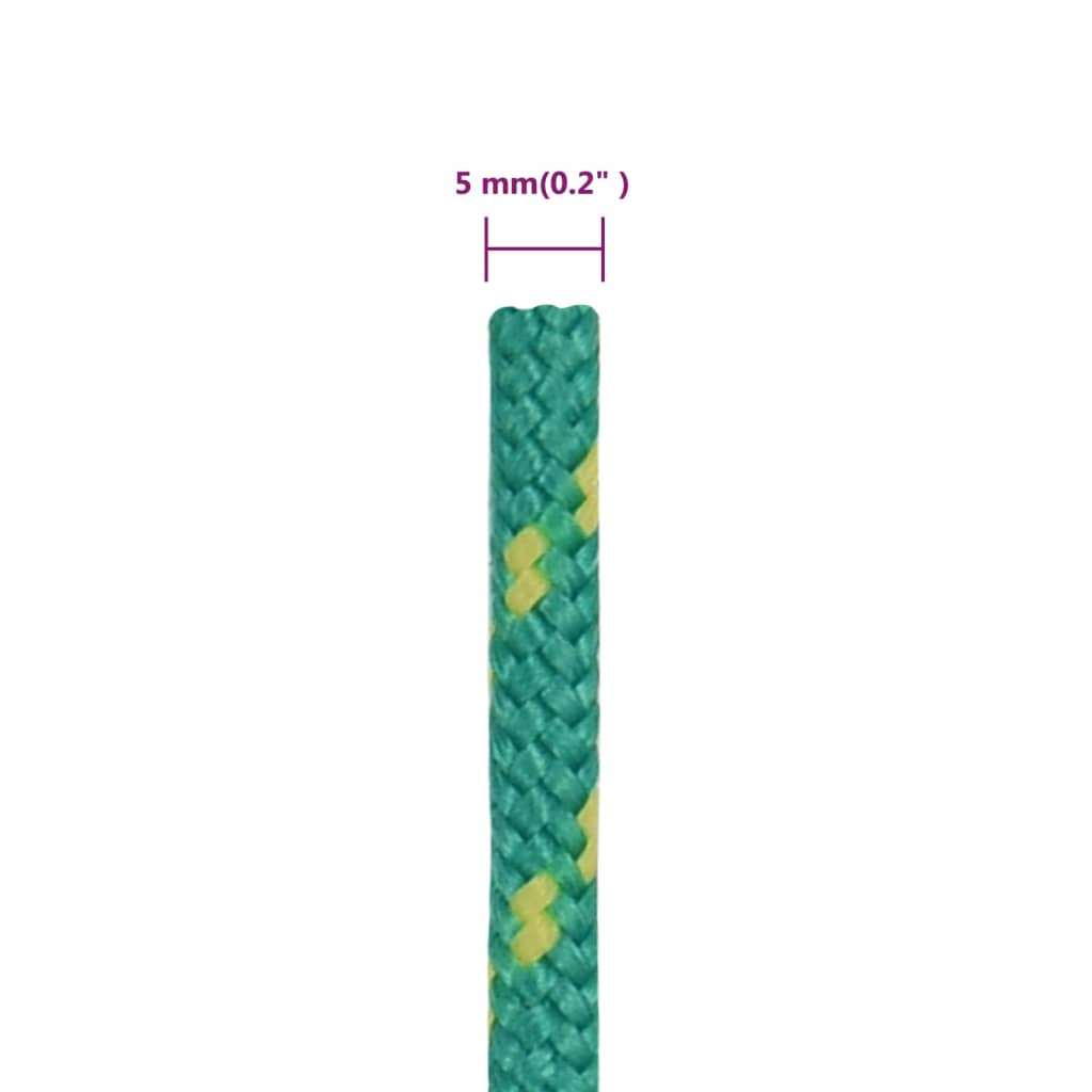 Corda per barca Verde 5 mm 500 m in Polipropilene | homemem39