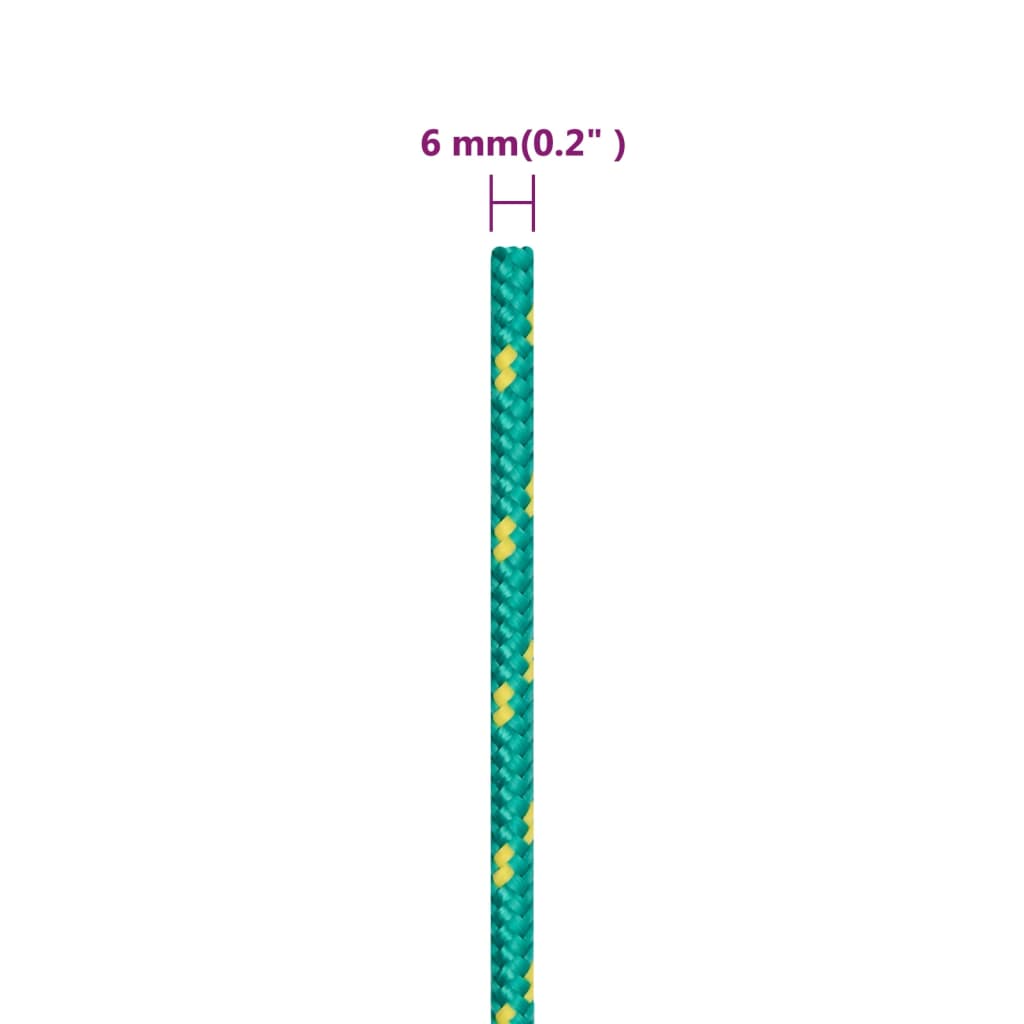 Corda per barca Verde 6 mm 250 m in Polipropilene | homemem39