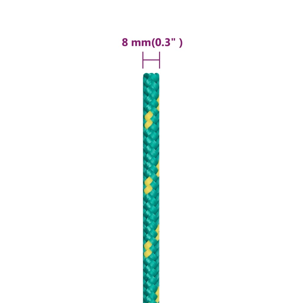 Corda per barca Verde 8 mm 25 m in Polipropilene | homemem39