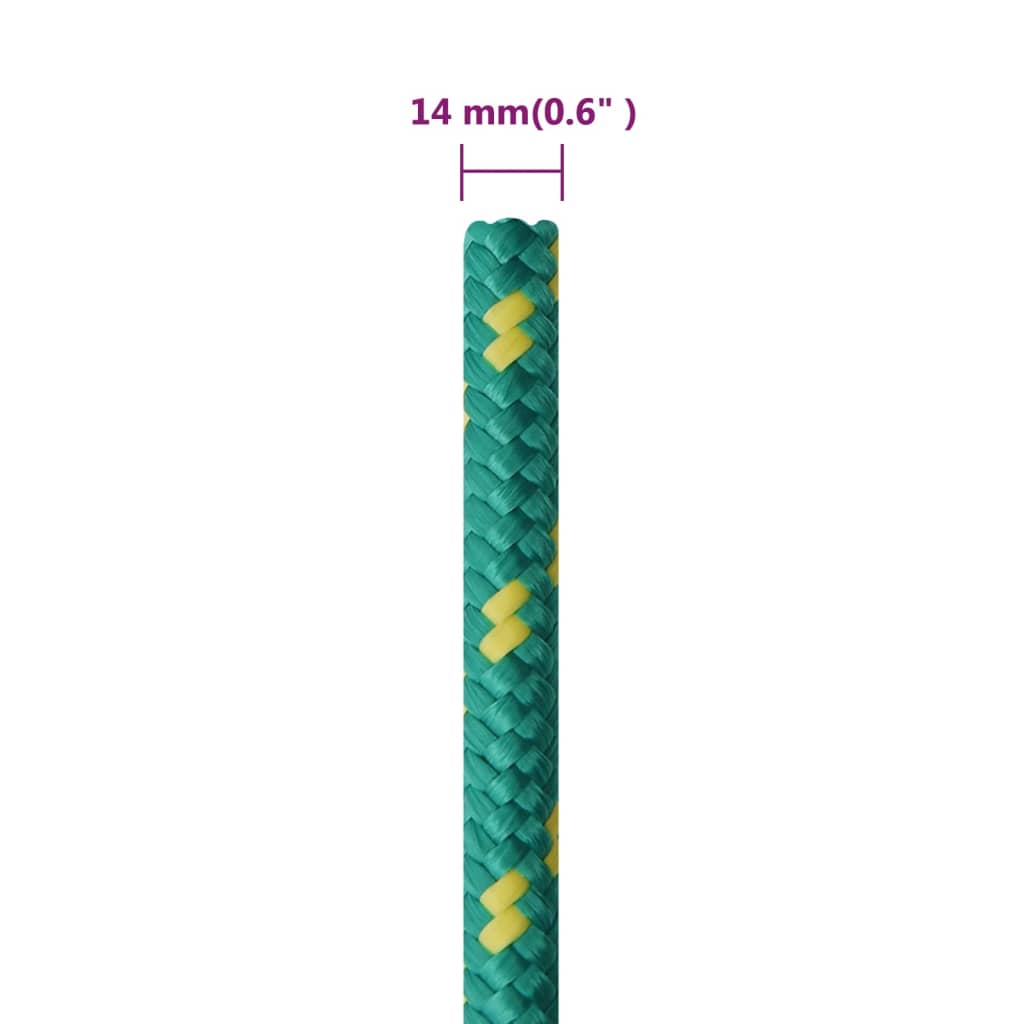 Corda per barca Verde 14 mm 50 m in Polipropilene | homemem39