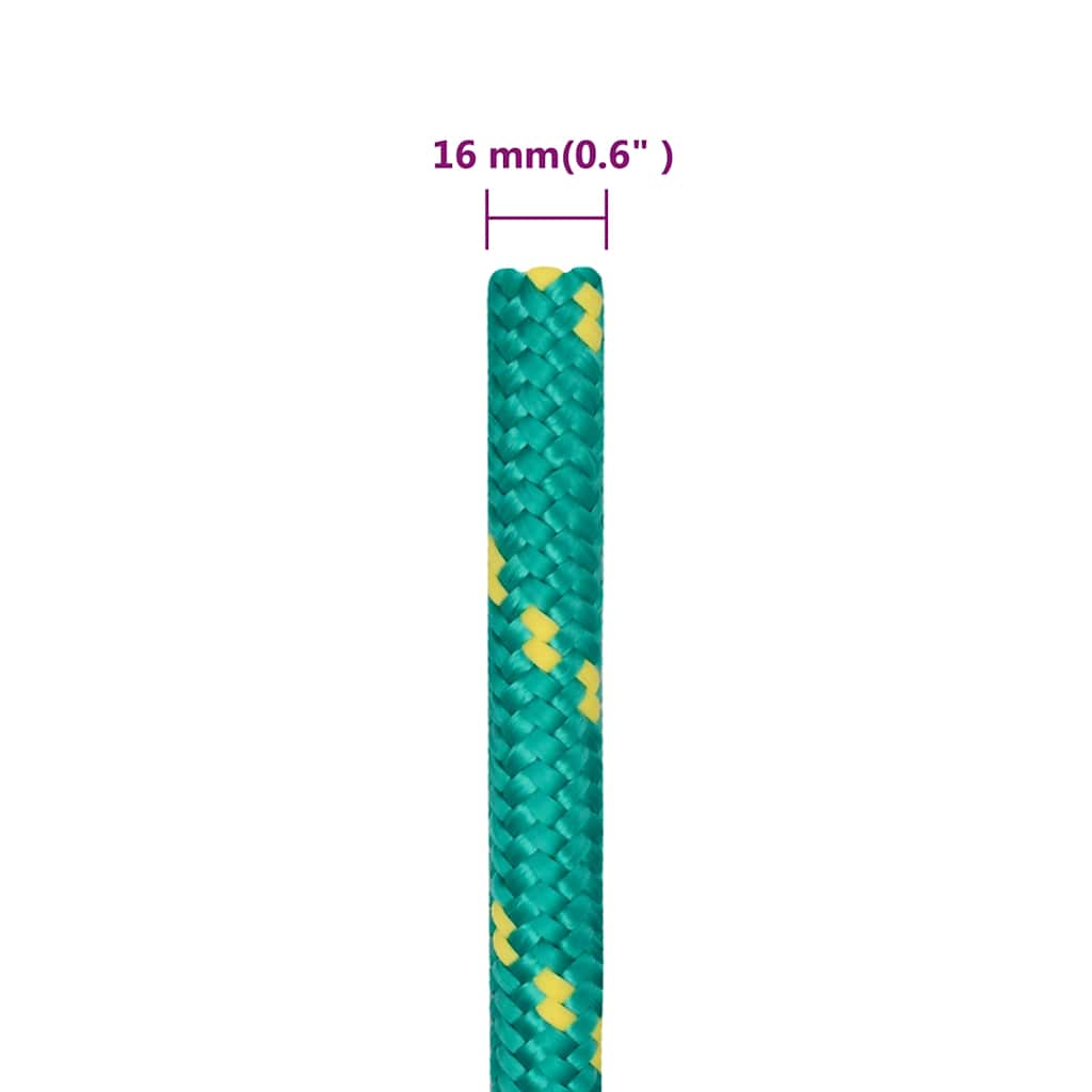 Corda per barca Verde 16 mm 250 m in Polipropilene | homemem39