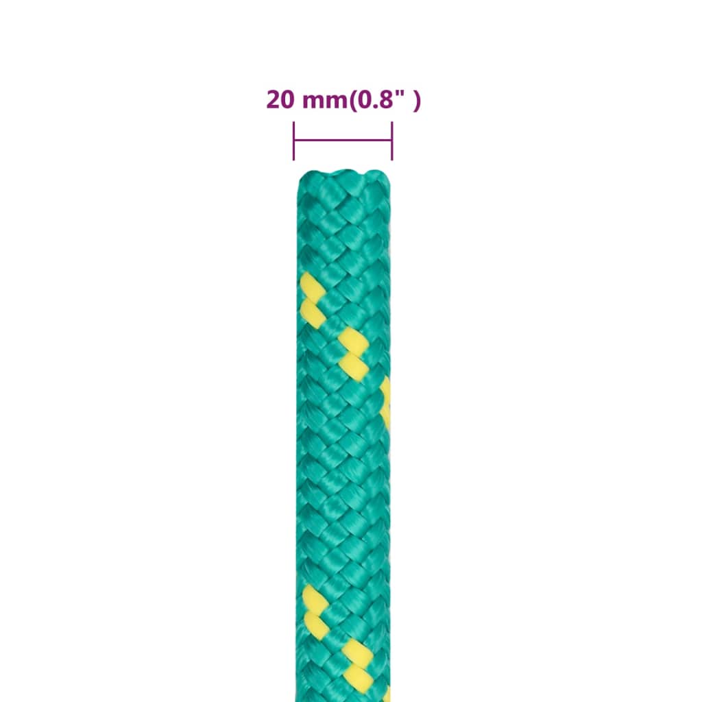 Corda per barca Verde 20 mm 100 m in Polipropilene | homemem39