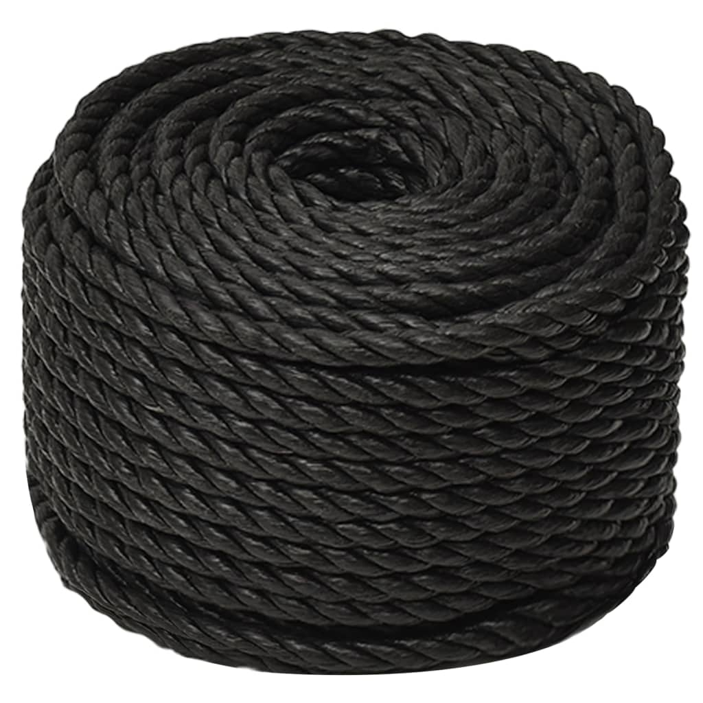 Corda da Lavoro Nera 24 mm 100 m in Polipropilene