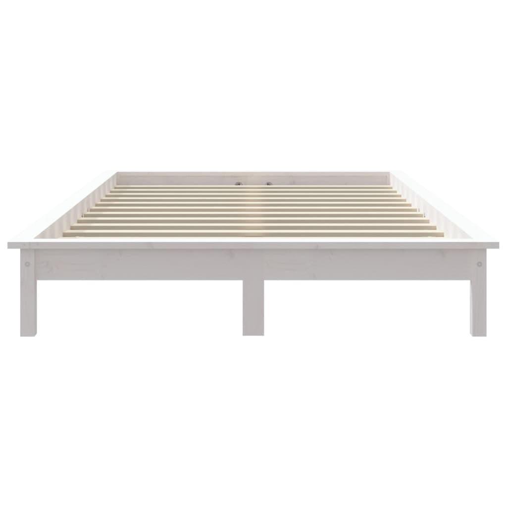 Giroletto Bianco 200x200 cm in Legno Massello di Pino - homemem39