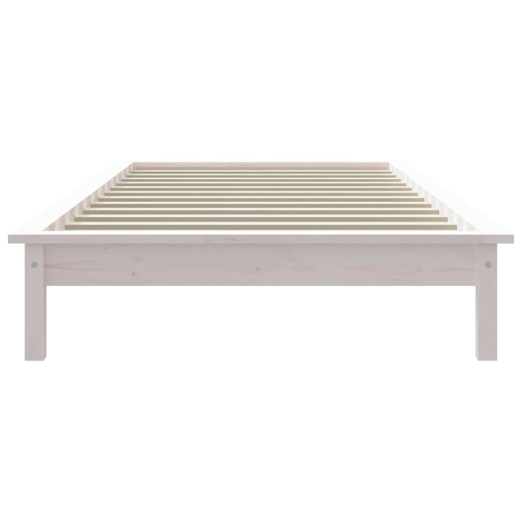 Giroletto Bianco 90x190 cm Single in Legno Massello di Pino - homemem39