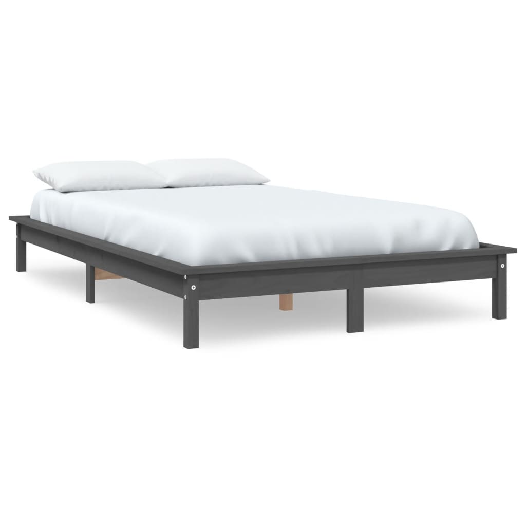 Giroletto Grigio 120x190 cm Small Double Legno Massello di Pino - homemem39