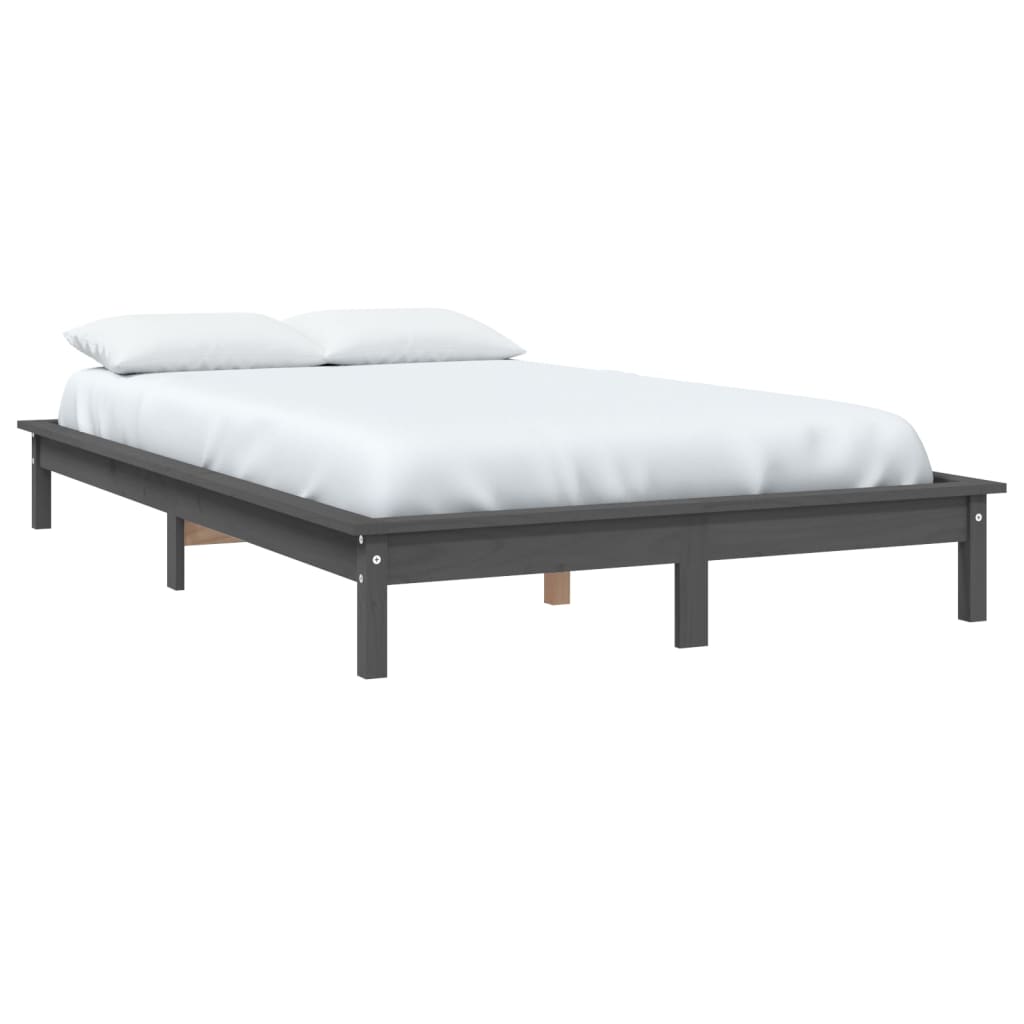 Giroletto Grigio 120x190 cm Small Double Legno Massello di Pino - homemem39