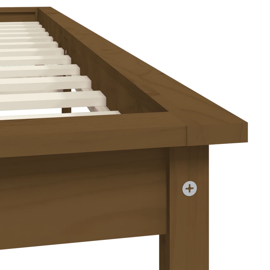 Giroletto senza Materasso Ambra 140x190 in Legno Massello - homemem39