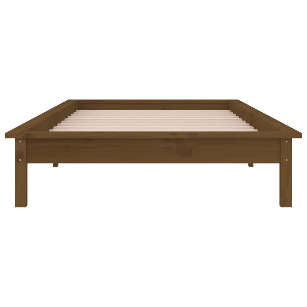 Giroletto con LED senza Materasso Ambra 100x200 Legno Massello - homemem39