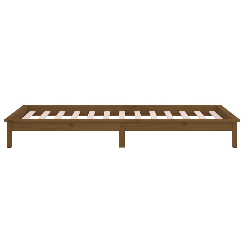 Giroletto con LED senza Materasso Ambra 100x200 Legno Massello - homemem39