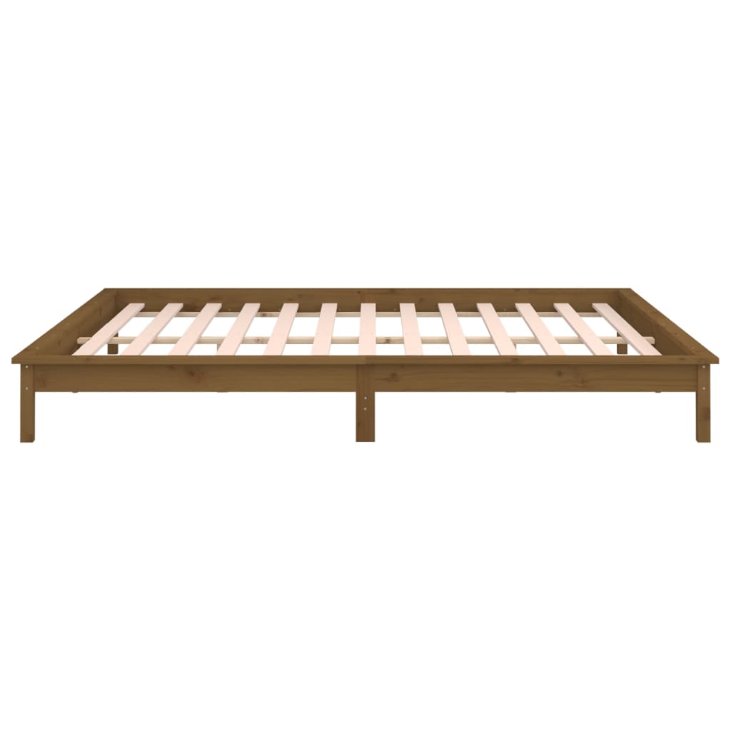 Giroletto con LED senza Materasso Ambra 160x200 Legno Massello - homemem39