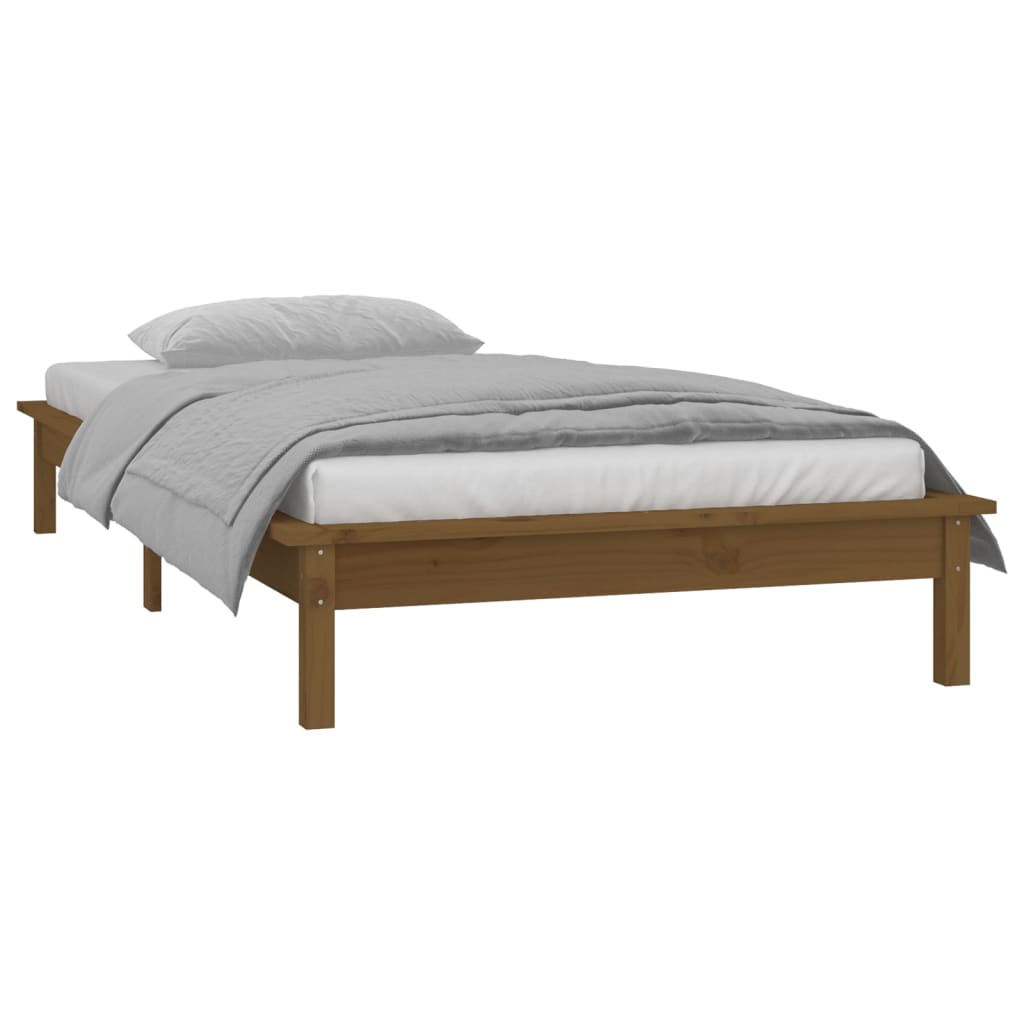 Giroletto con LED Ambra 90x190 cm Single in Legno Massello - homemem39