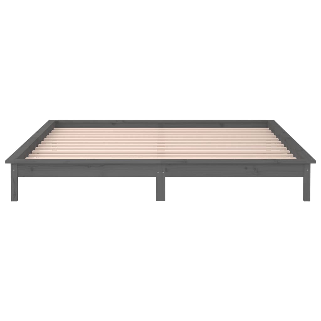 Giroletto LED Grigio 120x190 cm Small Double Legno Massello - homemem39