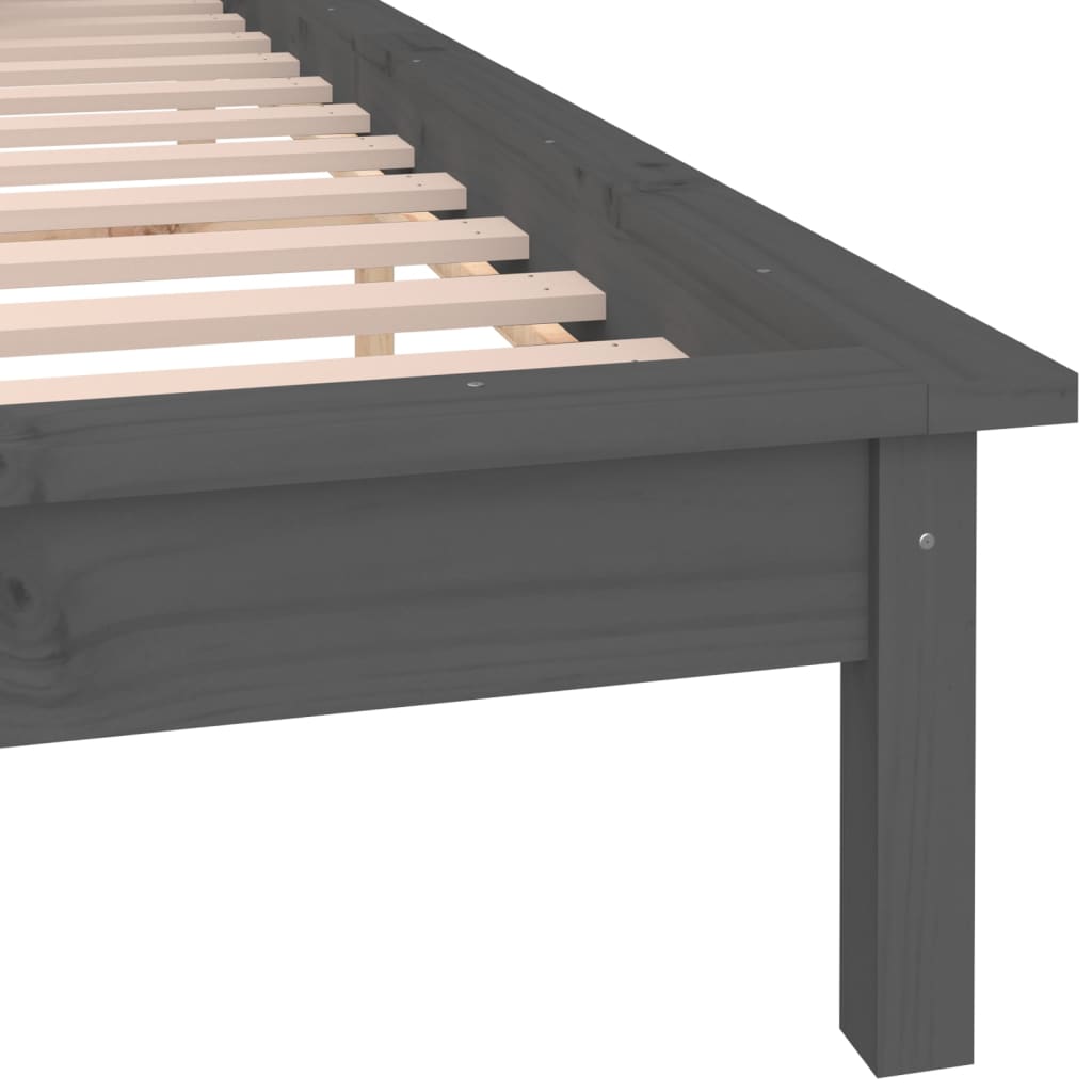 Giroletto LED Grigio 120x190 cm Small Double Legno Massello - homemem39