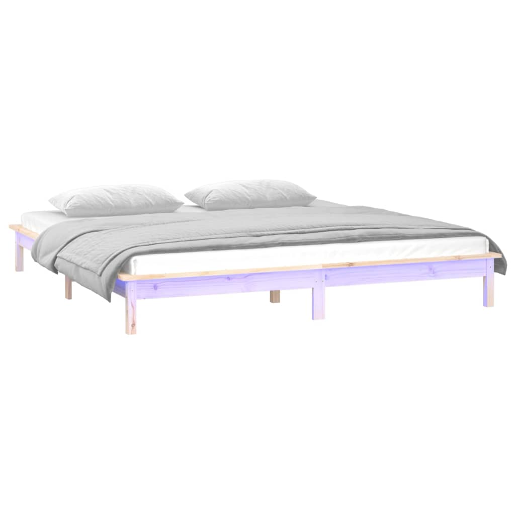 Giroletto con LED 135x190 cm Double in Legno Massello - homemem39