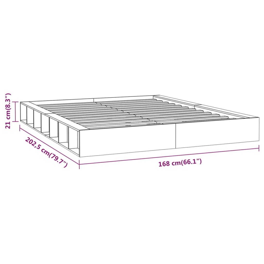 Giroletto Bianco 150x200 cm King in Legno Massello | homemem39
