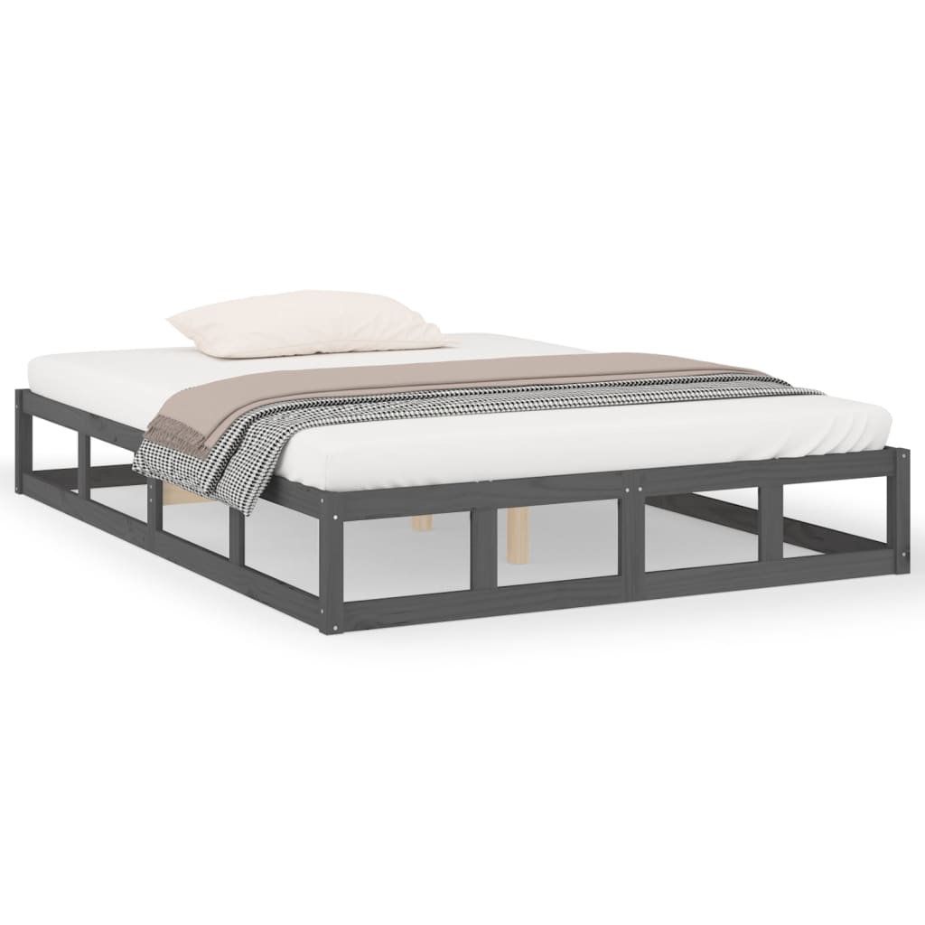 Giroletto Grigio 150x200 cm King in Legno Massello - homemem39