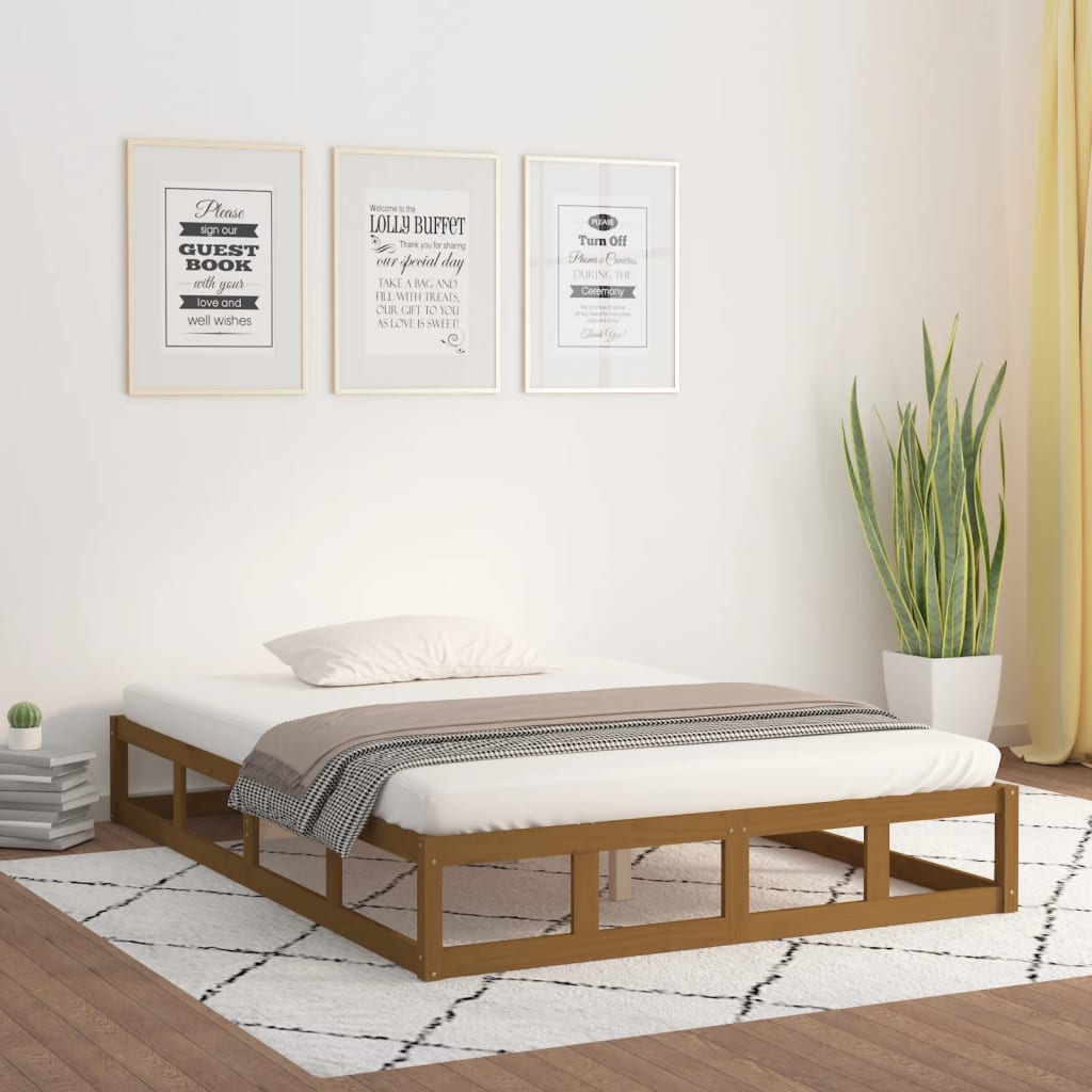 Giroletto senza Materasso Ambra 200x200 Legno Massello - homemem39