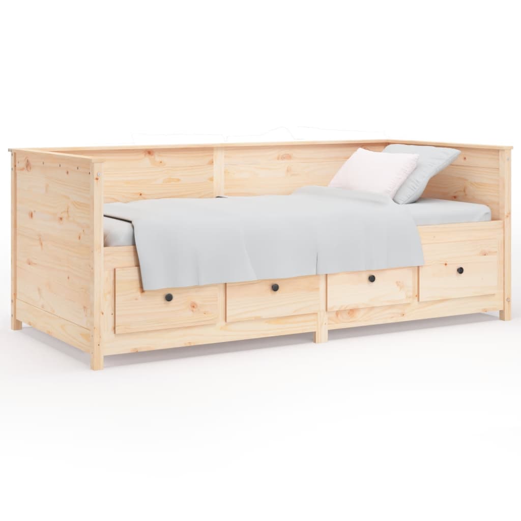 Dormeuse senza Materasso 75x190 cm in Legno Massello di Pino - homemem39