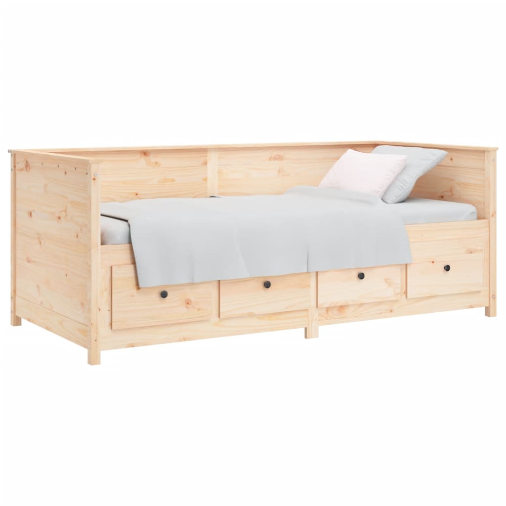 Dormeuse senza Materasso 75x190 cm in Legno Massello di Pino - homemem39