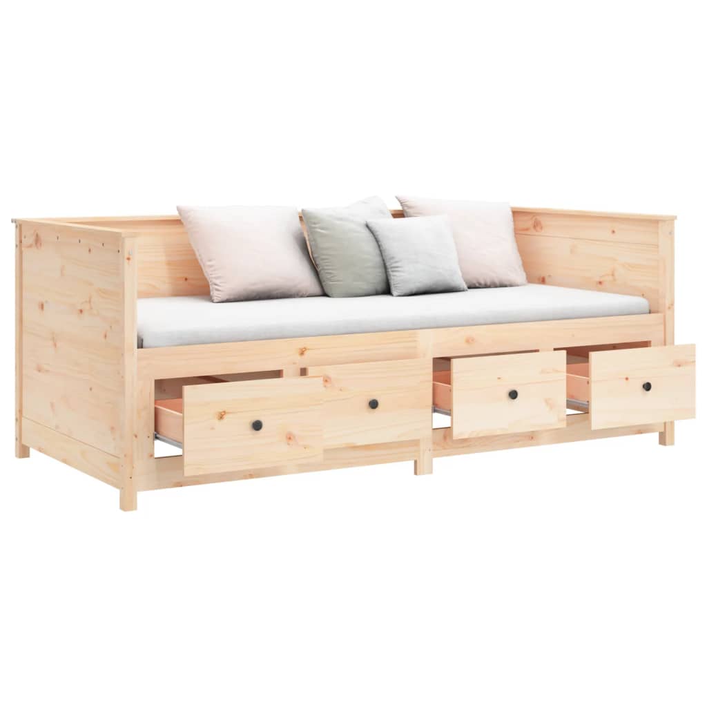 Dormeuse senza Materasso 75x190 cm in Legno Massello di Pino - homemem39