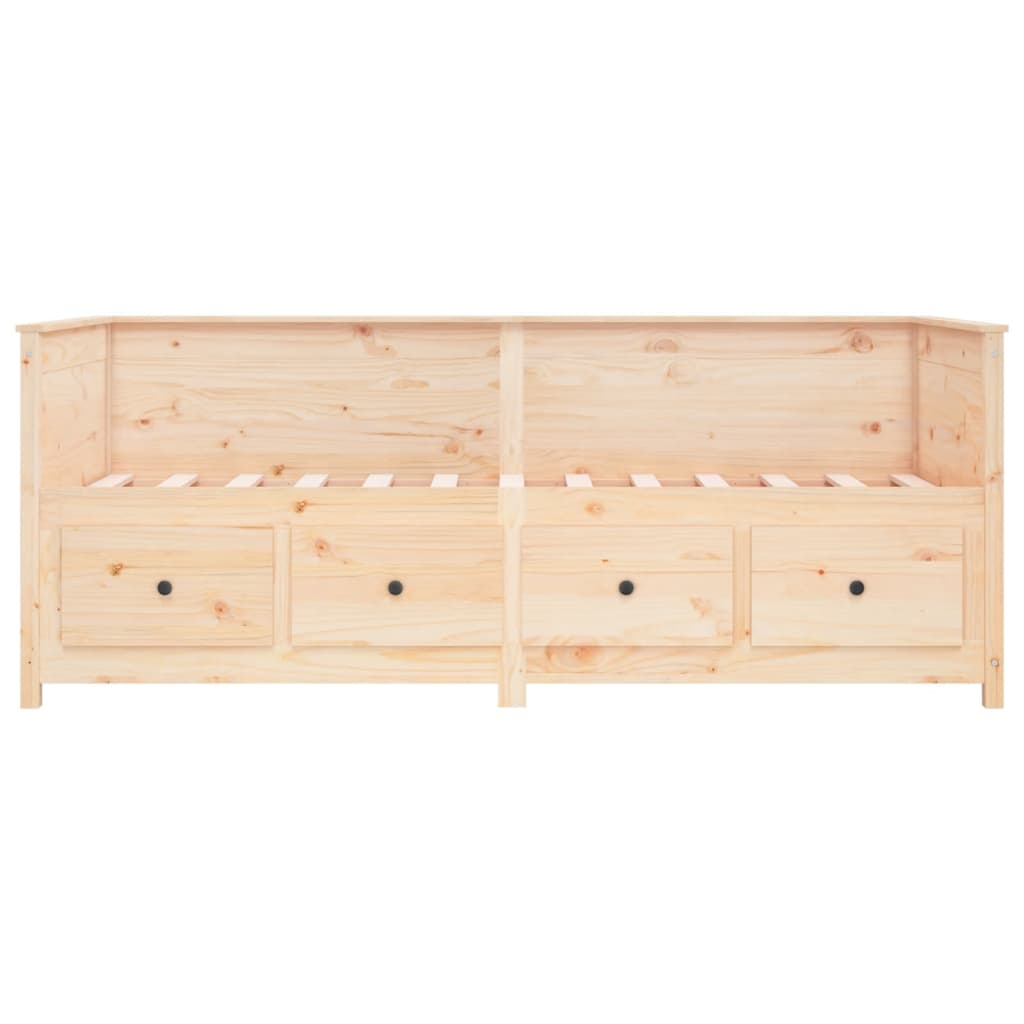 Dormeuse senza Materasso 75x190 cm in Legno Massello di Pino - homemem39