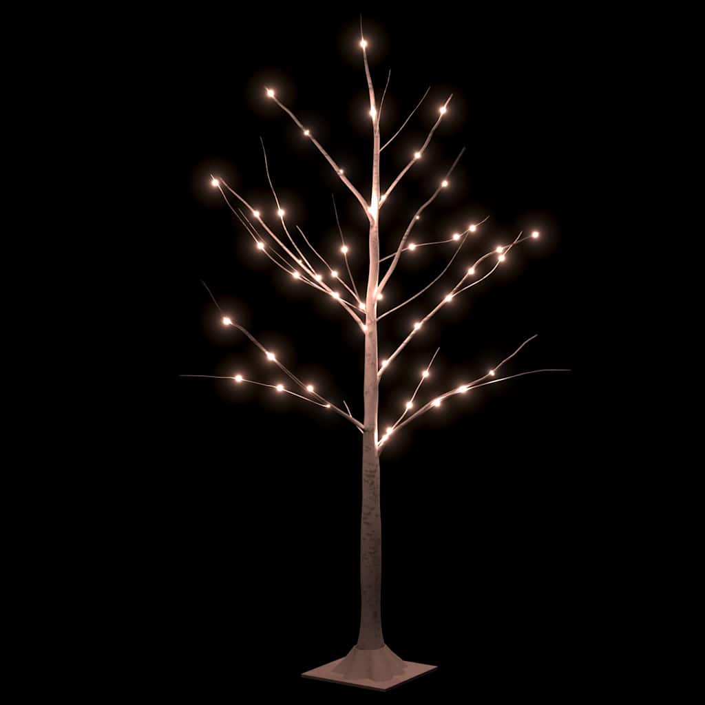 Betulla con LED Bianco Caldo 48 LED 120 cm - homemem39