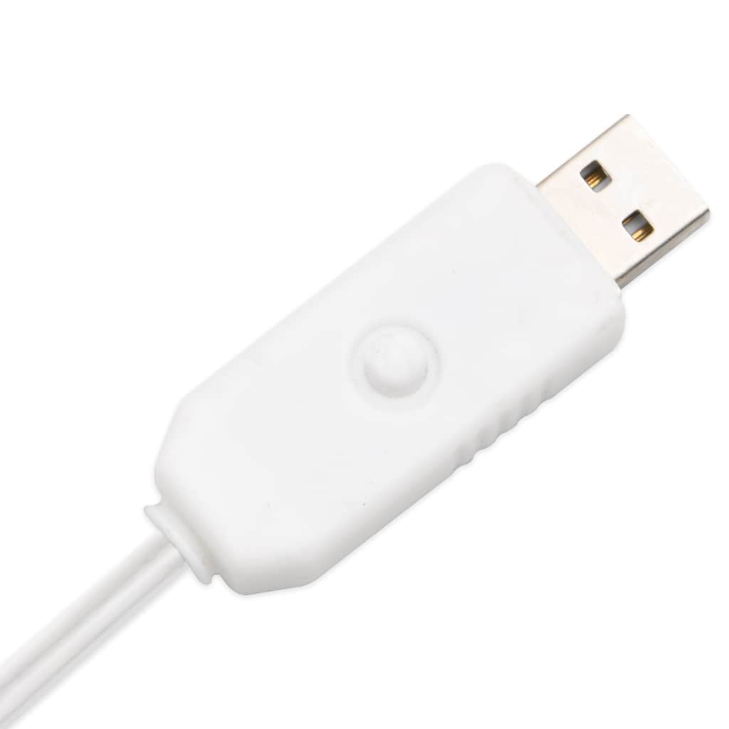 Betulla con LED Bianco Caldo 48 LED 120 cm - homemem39