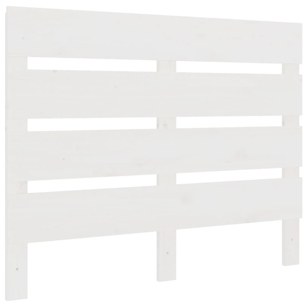Testiera per Letto Bianca 75x3x80 cm in Legno Massello di Pino - homemem39