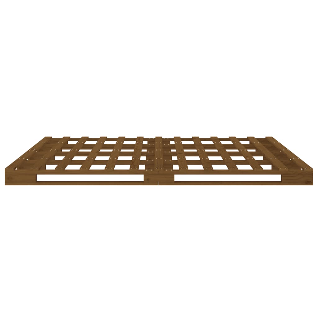 Letto a Pallet senza Materasso Ambra 120x200cm Legno Massello - homemem39