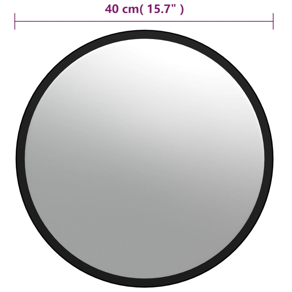 Specchio convesso per interni nero Ø40 cm in acrilico | homemem39
