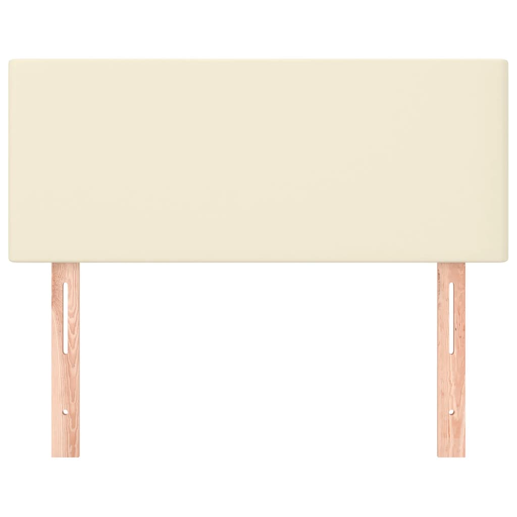 Testiera Crema 80x5x78/88 cm in Similpelle