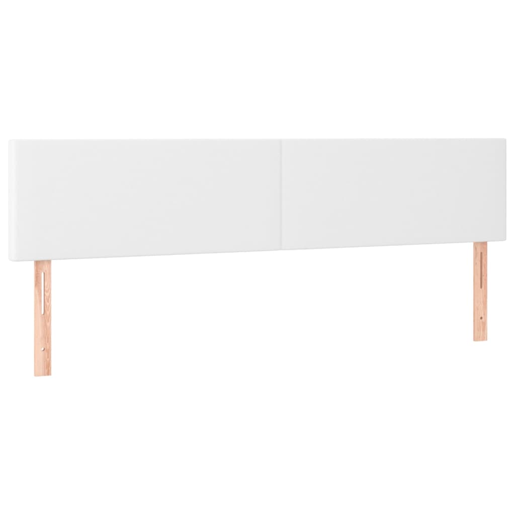 Testiere 2 pz Biancho 100x5x78/88 cm in Similpelle