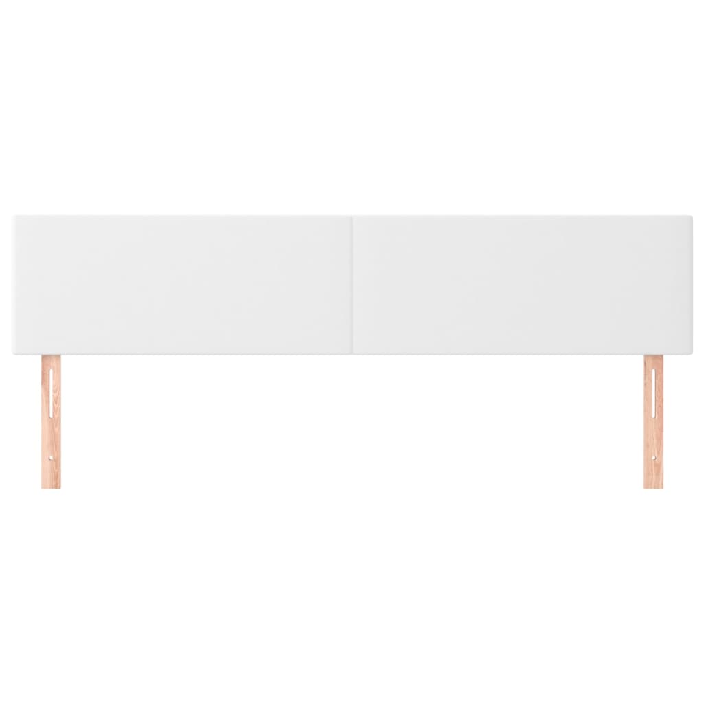 Testiere 2 pz Biancho 100x5x78/88 cm in Similpelle