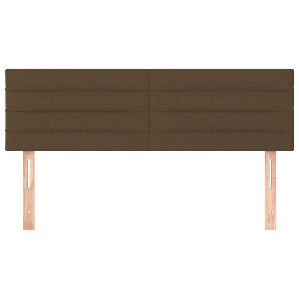 Testiere 2 pz Marrone Scuro 72x5x78/88 cm in Tessuto - homemem39