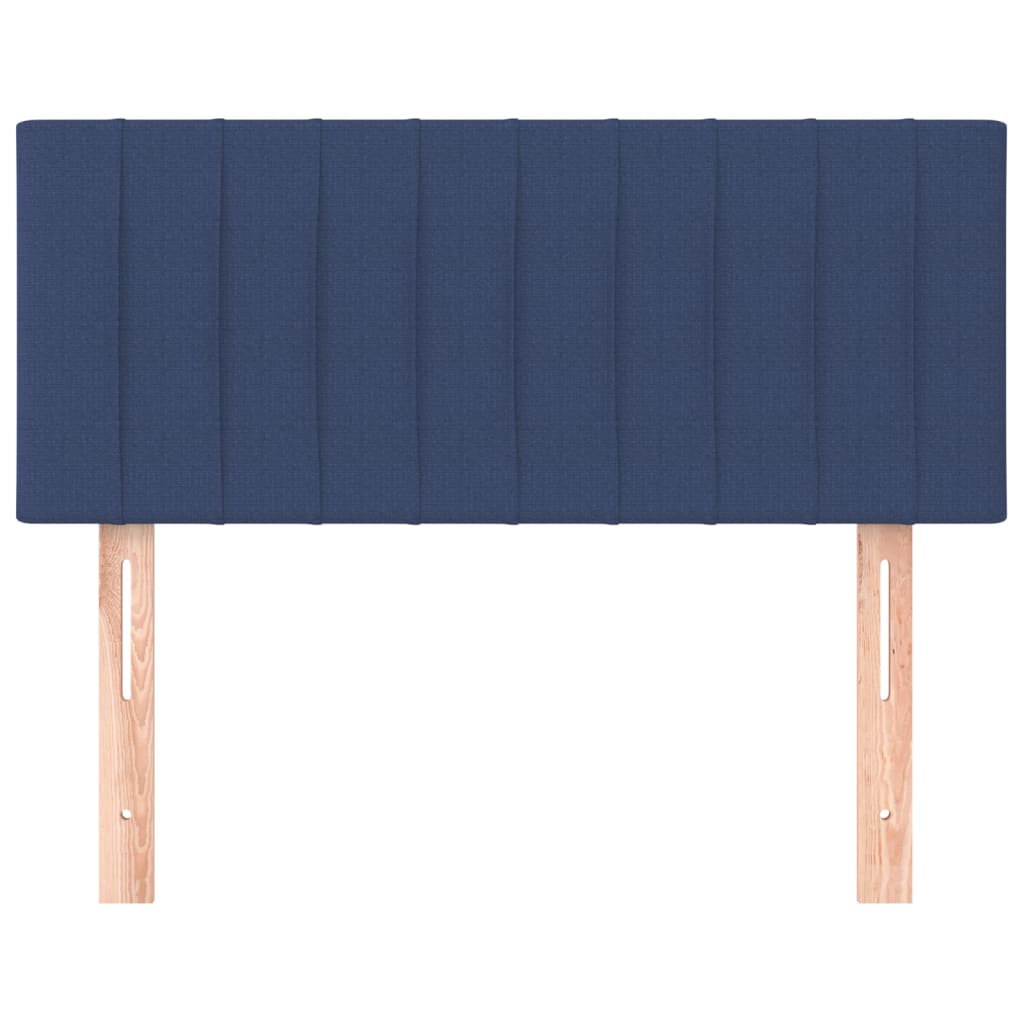 Testiera Blu 90x5x78/88 cm in Tessuto
