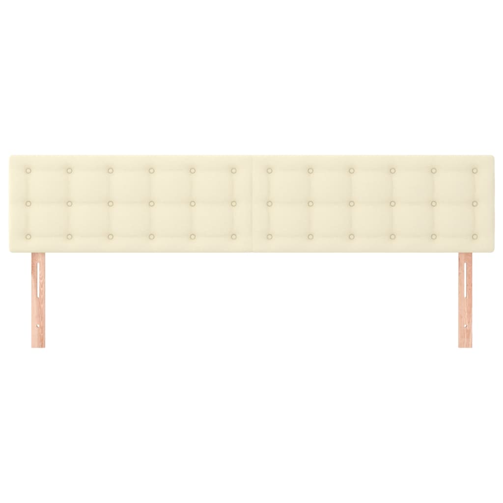 Testiere 2 pz Crema 100x5x78/88 cm in Similpelle