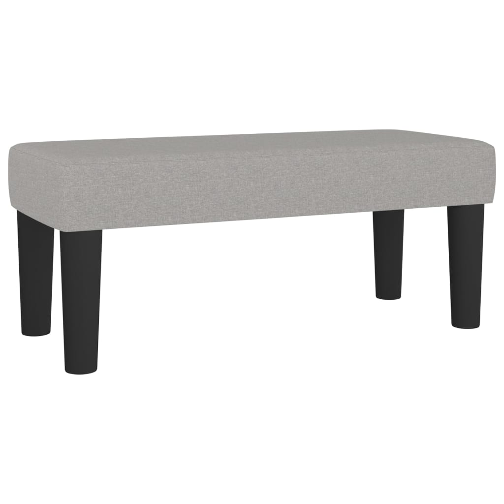 Panca Grigio Chiaro 70x30x30 cm in Tessuto - homemem39