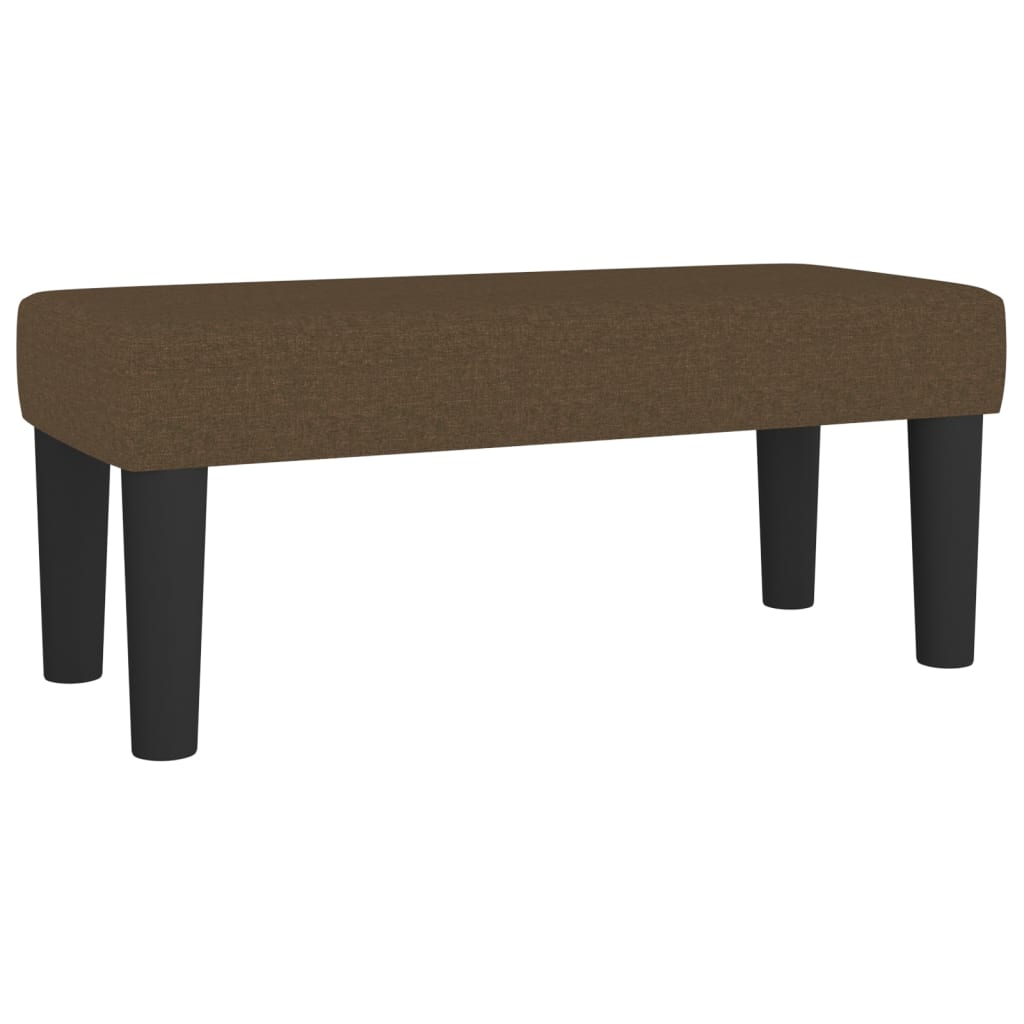 Panca Marrone Scuro 70x30x30 cm in Tessuto - homemem39