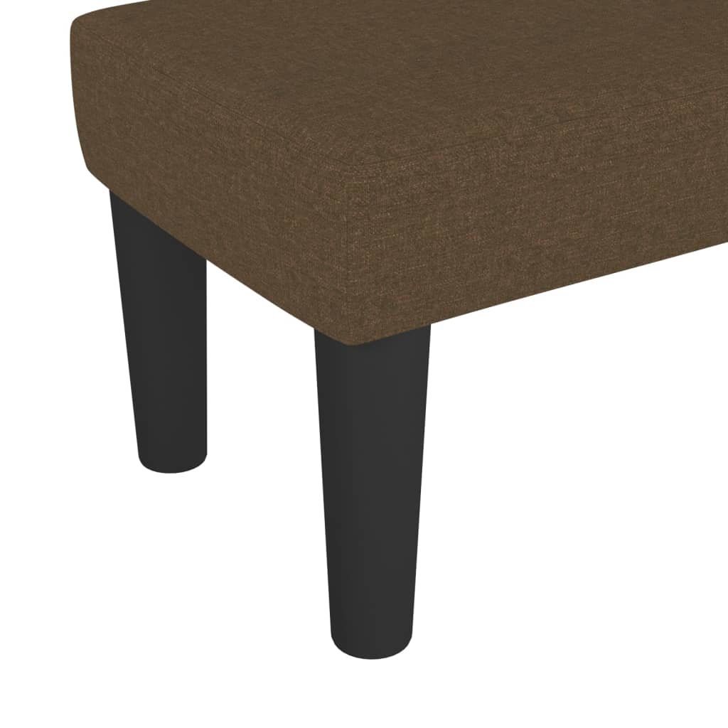 Panca Marrone Scuro 70x30x30 cm in Tessuto - homemem39