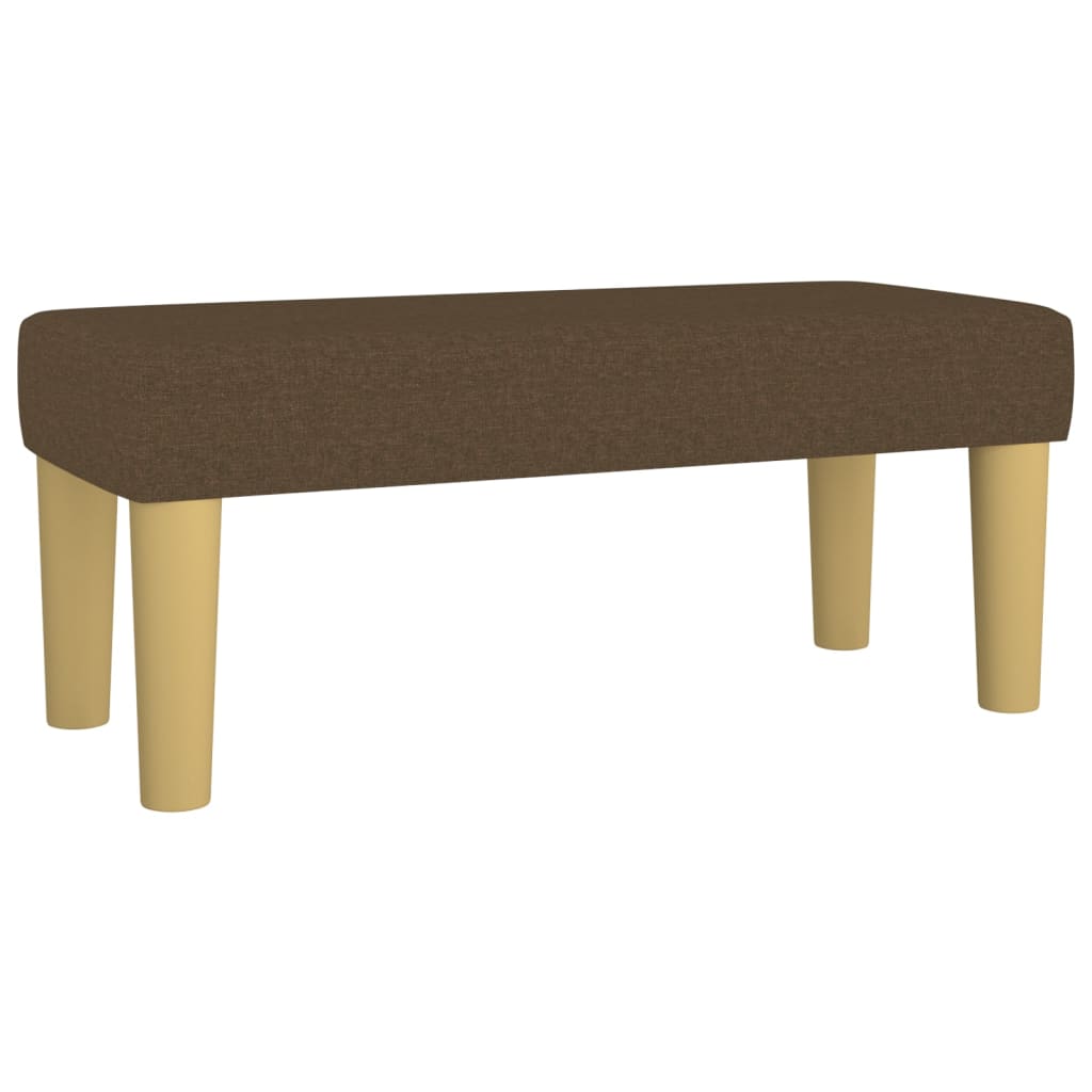 Panca Marrone Scuro 70x30x30 cm in Tessuto - homemem39