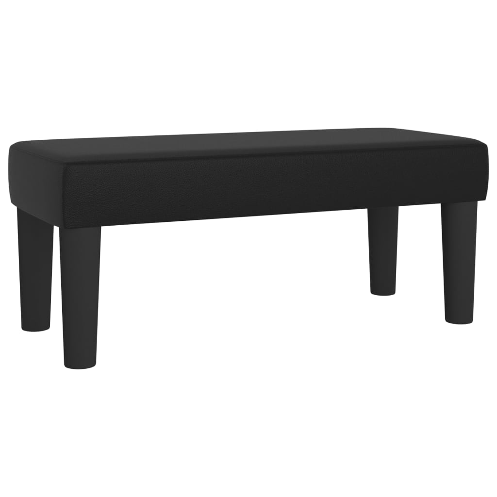 Panca Nera 70x30x30 cm in Similpelle - homemem39