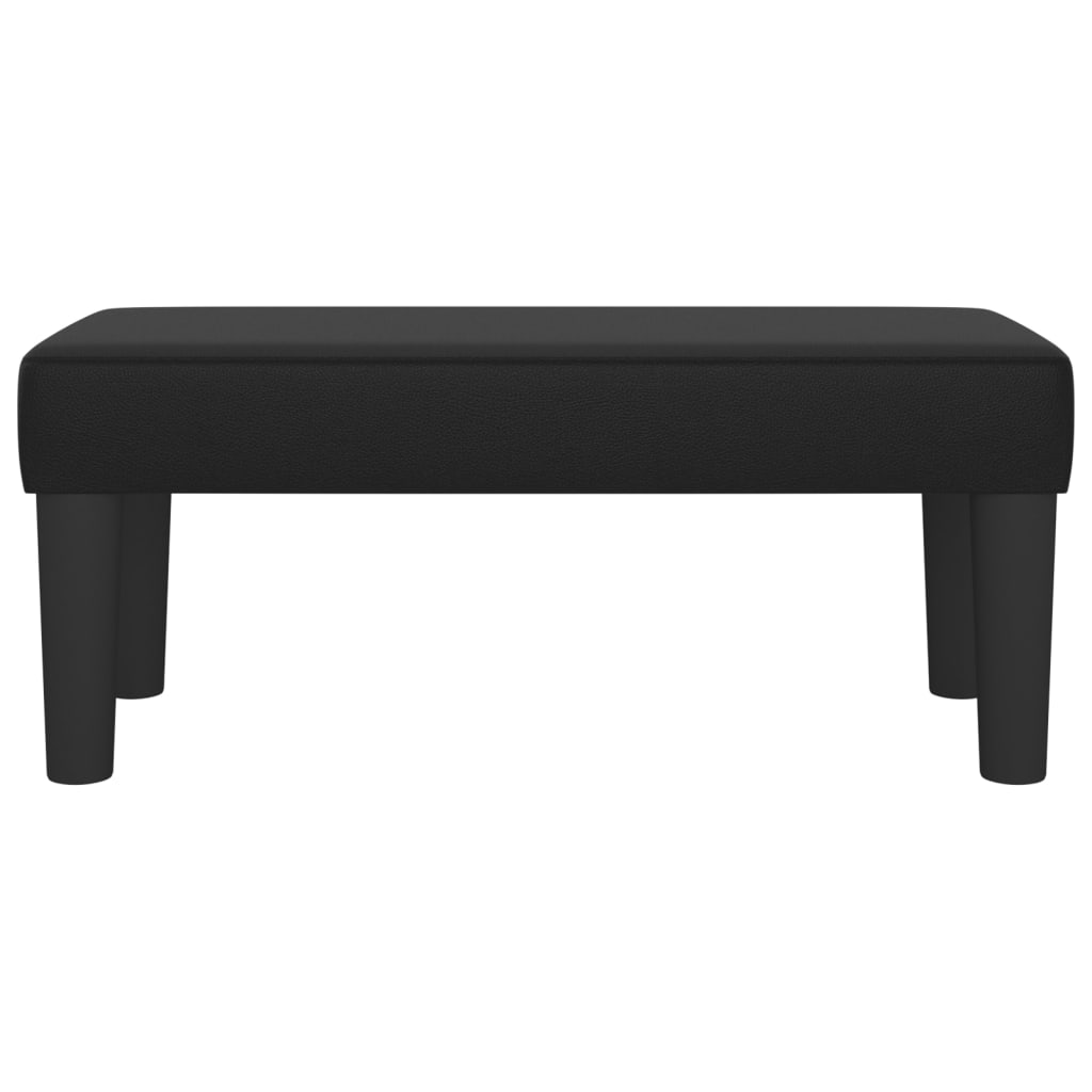 Panca Nera 70x30x30 cm in Similpelle - homemem39